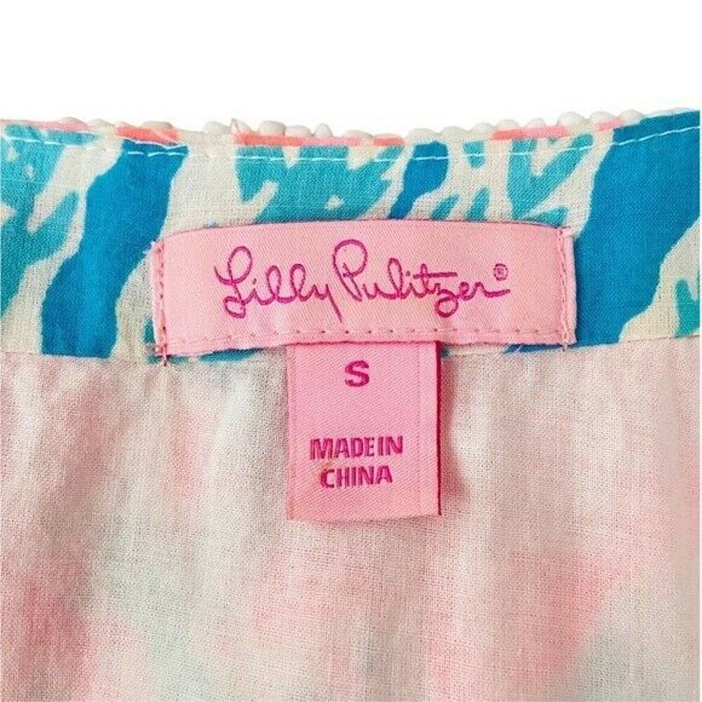 Lilly Pulitzer Delisa Dress Let's Cha Cha Size S - Picture 11 of 13